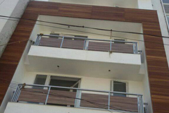 ss railing with hpl sheets